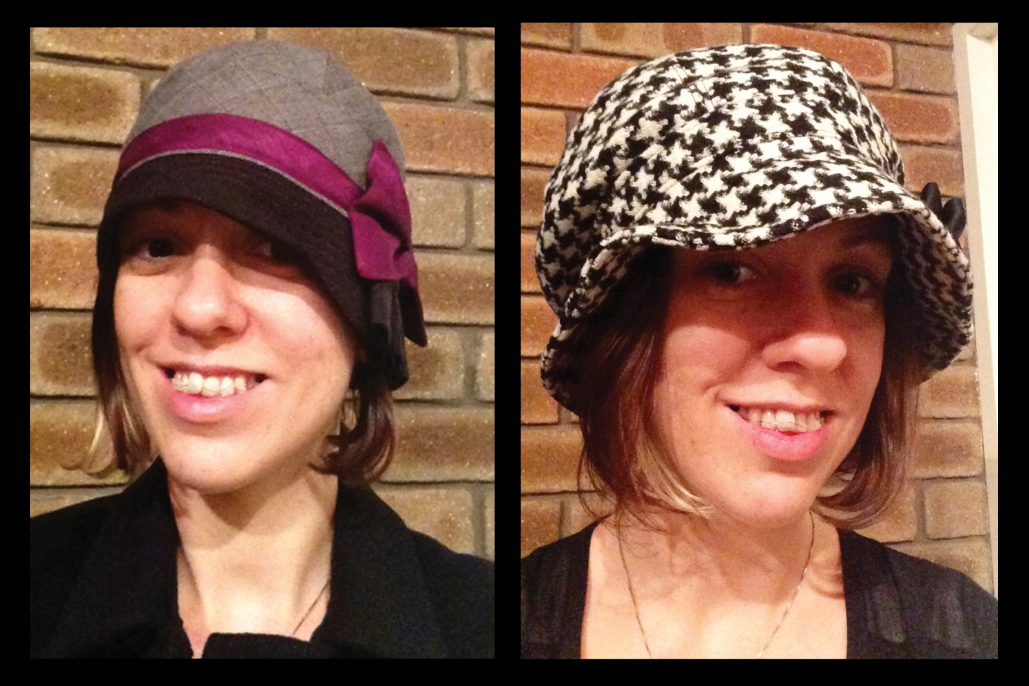 Anna Chocola's Millinery Customer Wearing A Hat