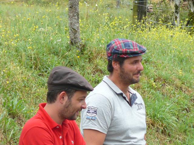 Anna Chocola's Millinery Customer Wearing A Hat