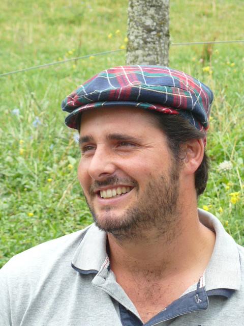 Anna Chocola's Millinery Customer Wearing A Hat