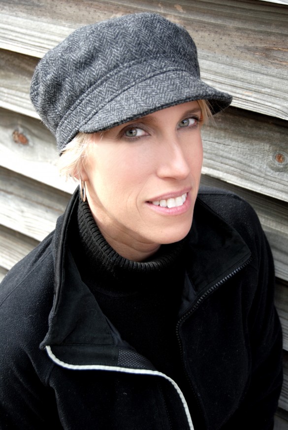 Rebekah (US) wearing her wool sailor cap - Anna Chocola® 2014