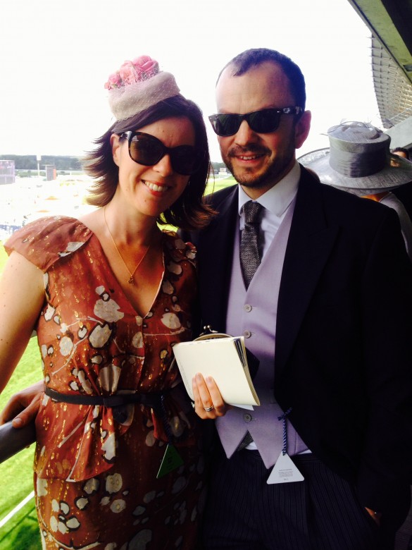 Julia wearing her Flower Coquette to Ascot Ladies Day - Anna Chocola® 2014