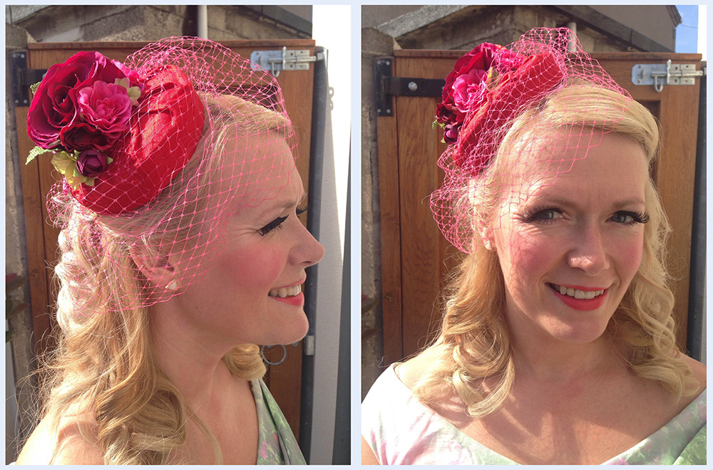 Anna Chocola's Millinery Customer Wearing A Hat