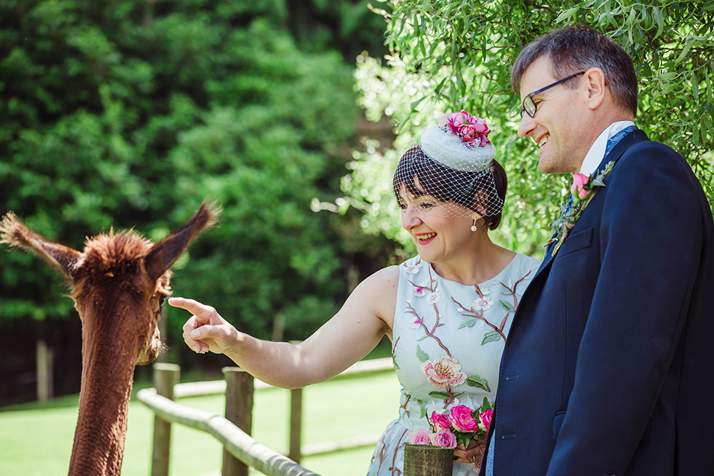 Anna Chocola's Millinery Customer Wearing A Hat