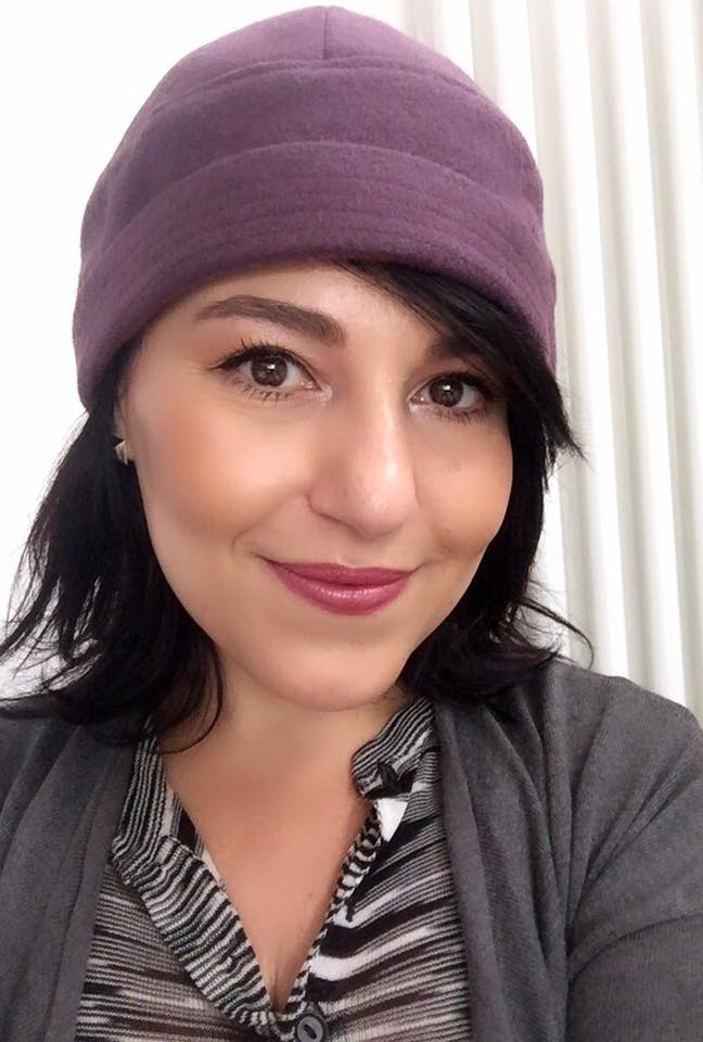 Anna Chocola's Millinery Customer Wearing A Hat